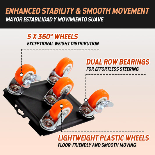 Furniture moving tools | 4pcs Black & orange | Sekamtools
