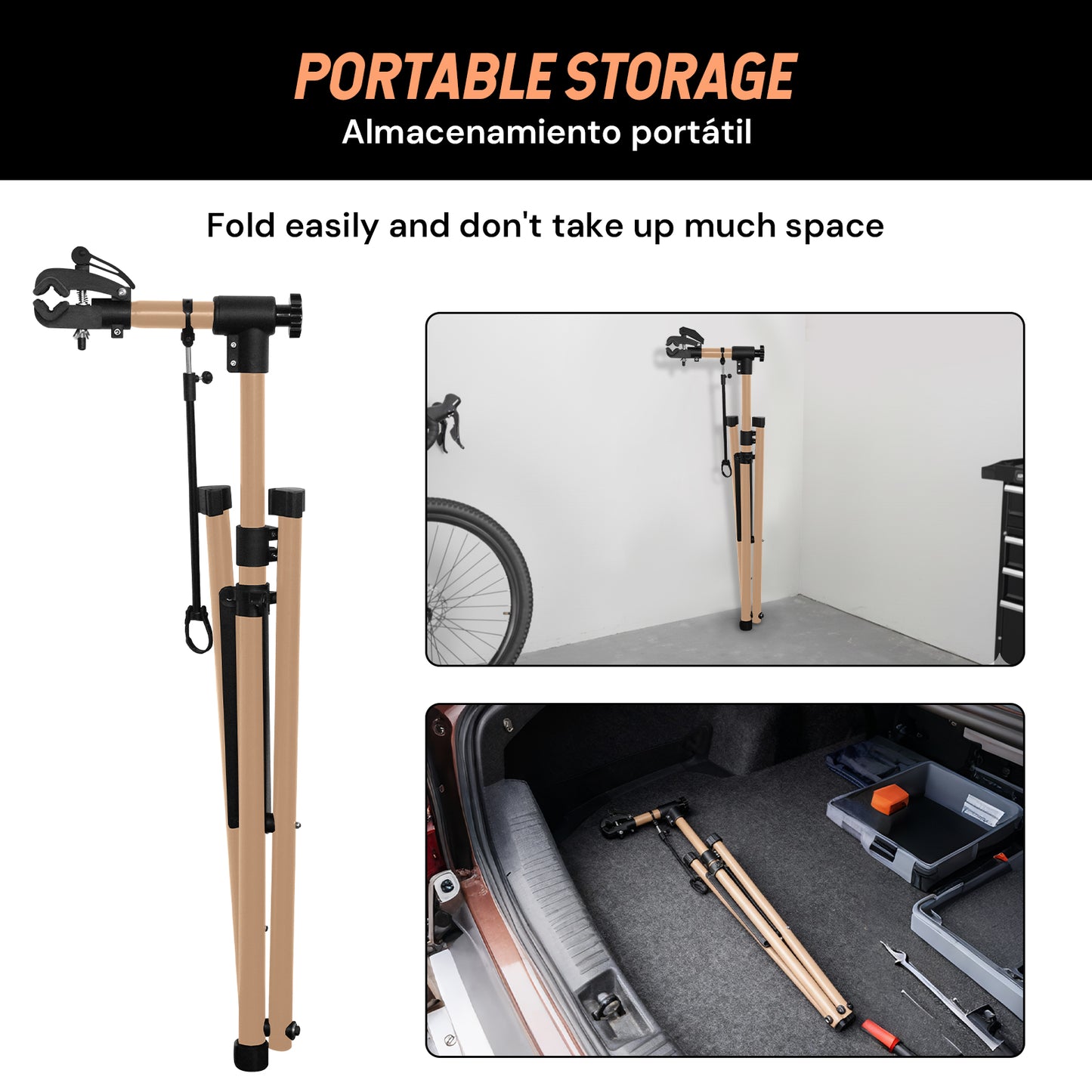 Bicycle repair stand | Champagne gold | Sekamtools