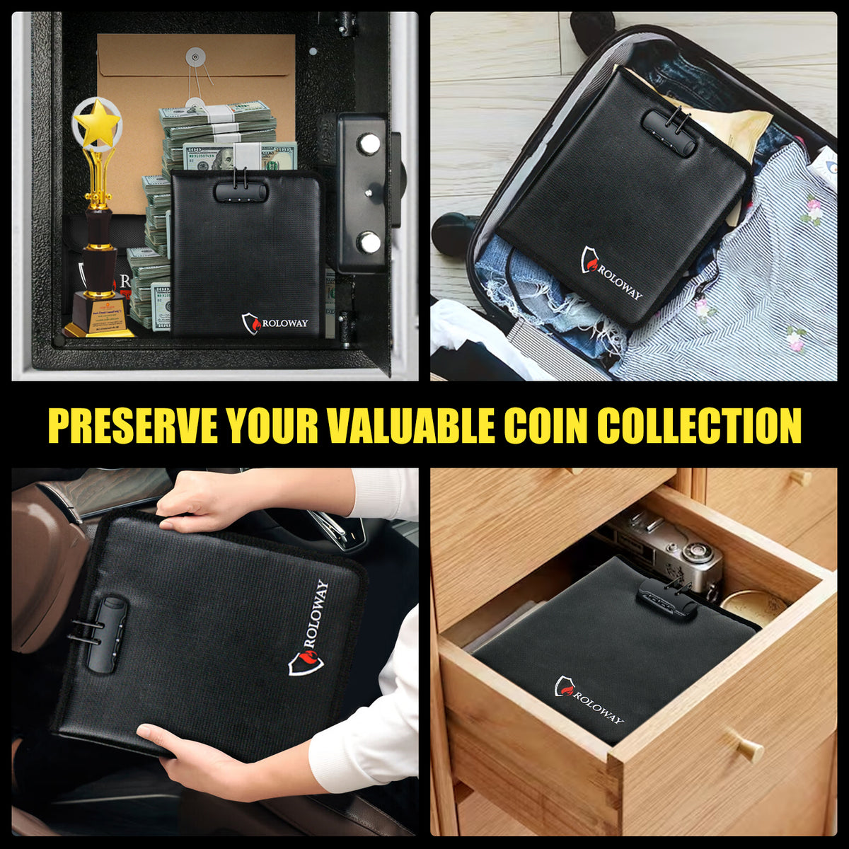 Fireproof Coin Collection Book | Rolowaysafe