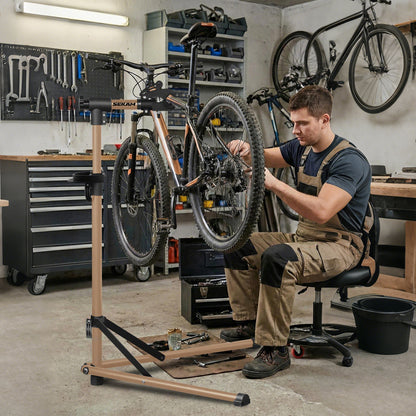 Bicycle repair stand | Champagne gold | Sekamtools