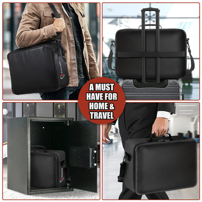 Upgraded Mutilayer Fireproof Document Bag with Lock | Rolowaysafe