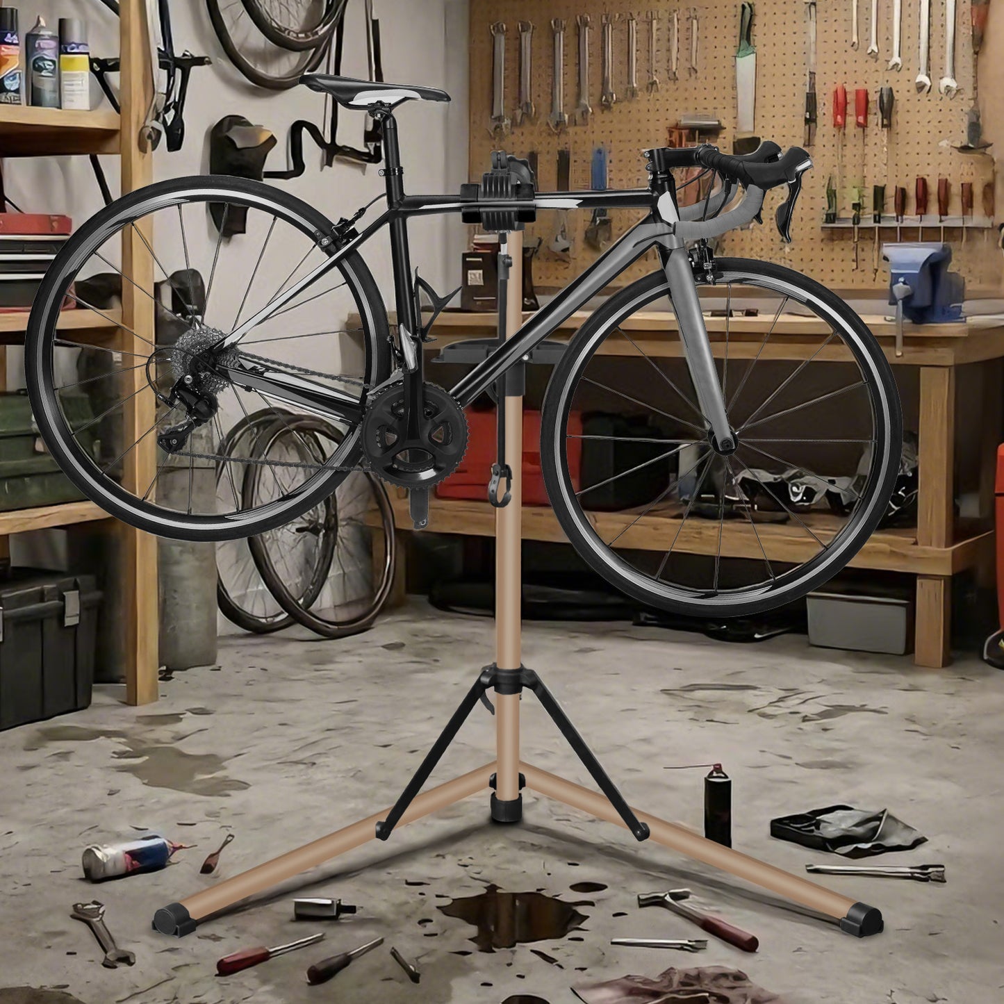 Bicycle repair stand | Champagne gold | Sekamtools