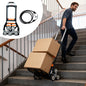 Foldable 6-wheel stair-climbing trolley | Black & Orange | Sekamtools