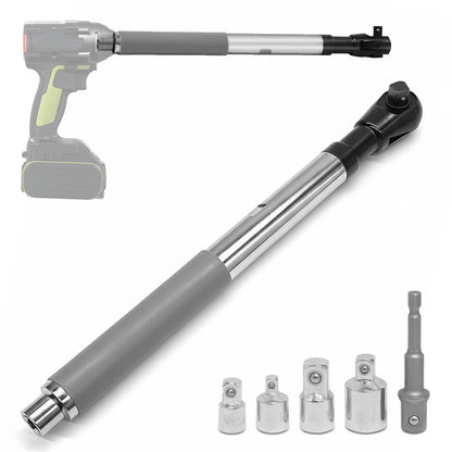 Multi-Function Extended Ratchet Socket Wrench