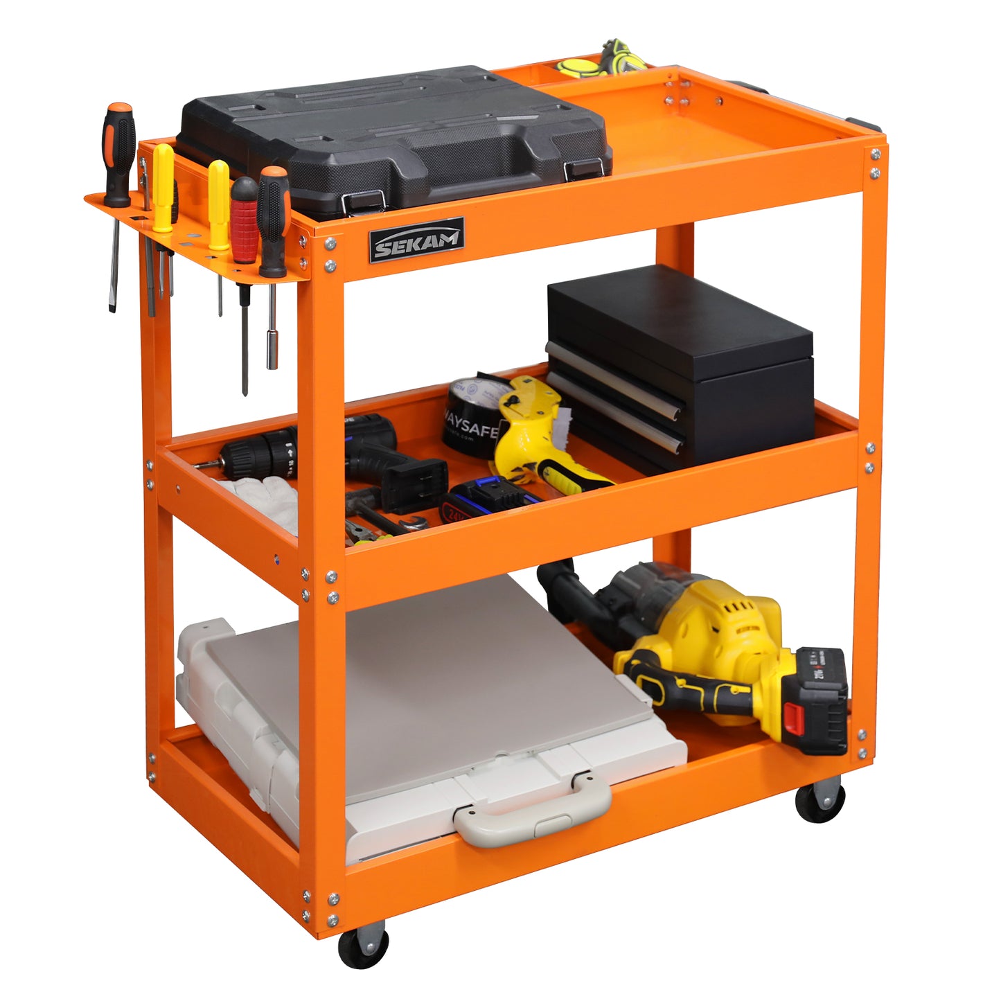 5-Drawer Tool Cart | Orange | Sekamtools