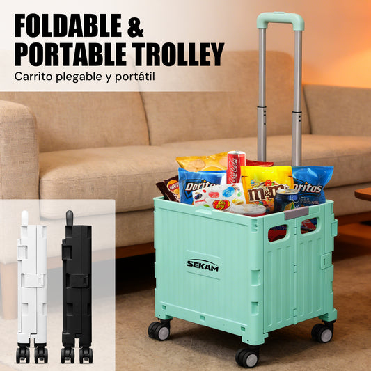 Portable Rolling Bike Crate | Green & Black & Grey | Sekamtools