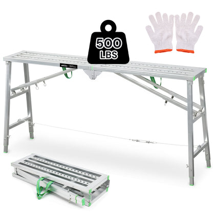 Portable steel ladder | Silver & Orange | Sekamtools