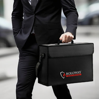 Large Fireproof Bag for Documents and Valuables Storage | Rolowaysafe