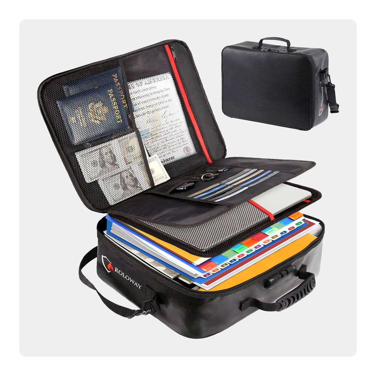 MutilayerFireproof Document Bag with Lock | Rolowaysafe