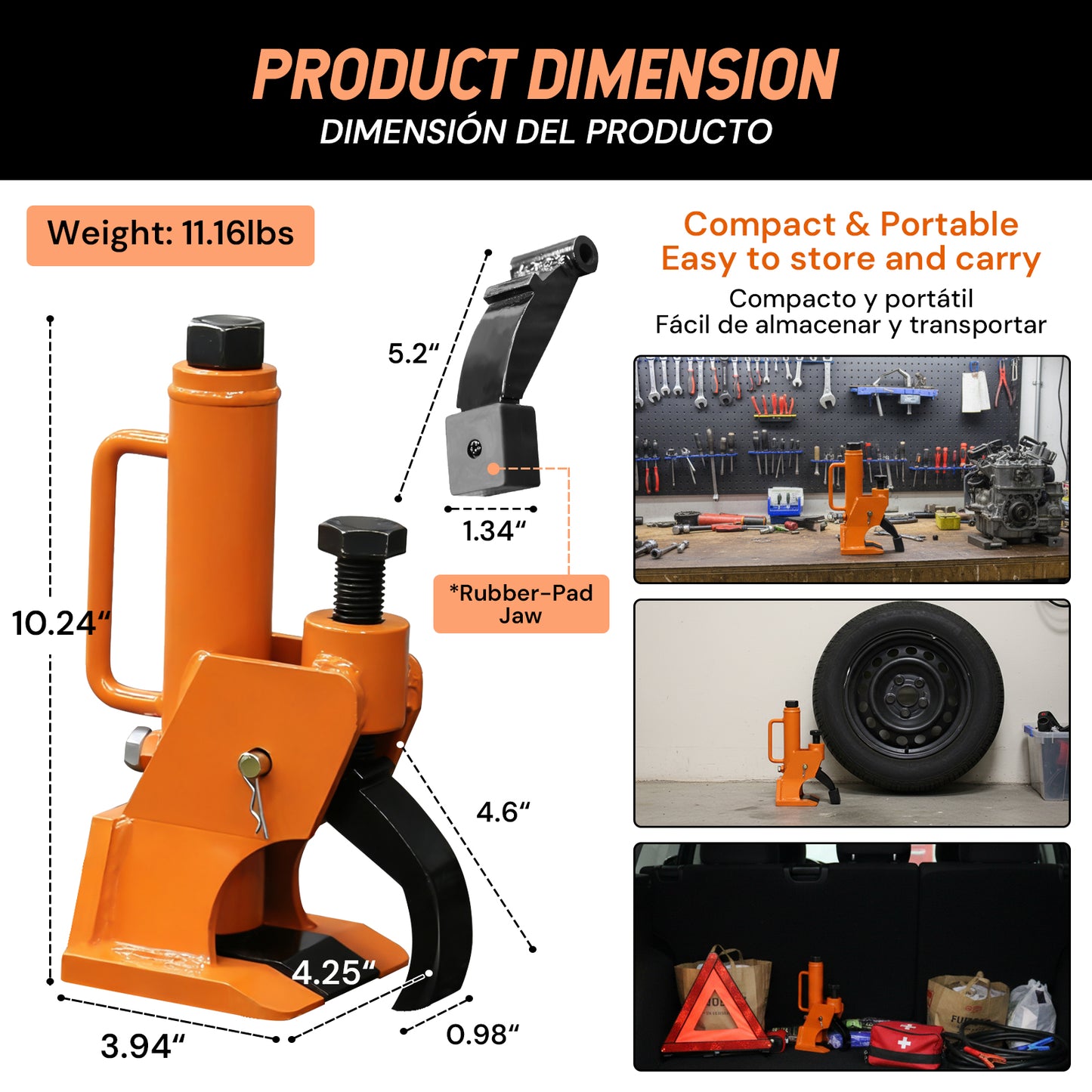 Tire Bead Separator | Black & Orange | Sekamtools