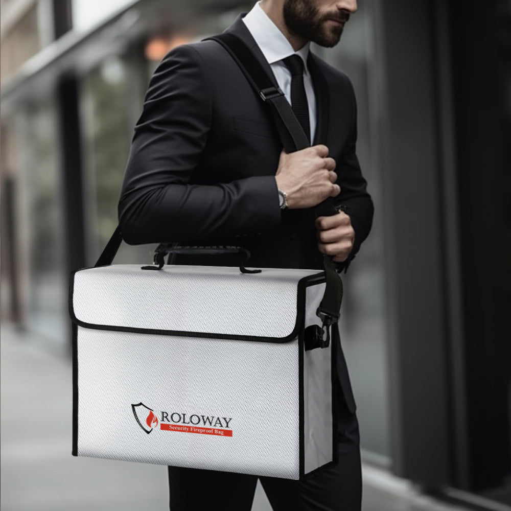 Large Fireproof Bag for Documents and Valuables Storage | Rolowaysafe
