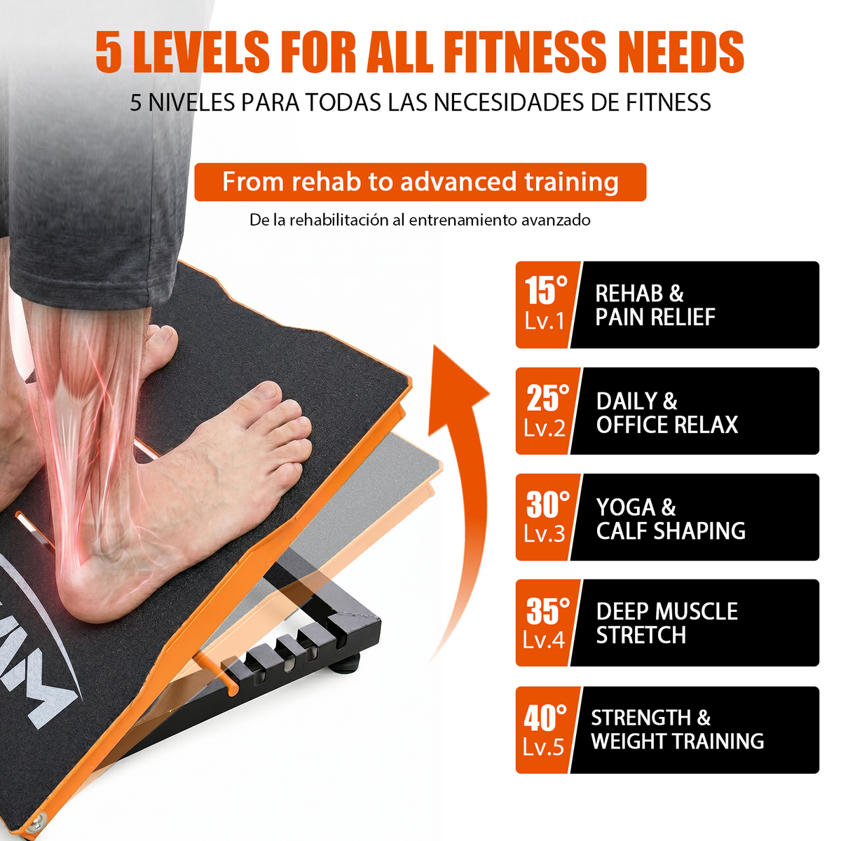 Slant Board for Calf Stretching