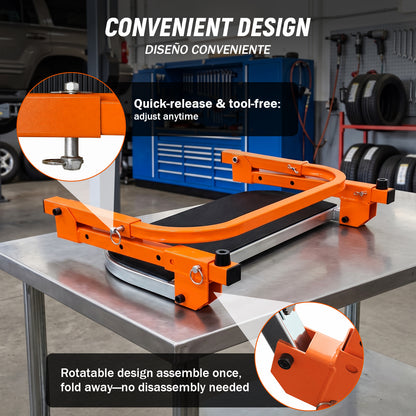 Upgraded 350 lb Foldable Tire Step for Trucks, SUVs & RVs