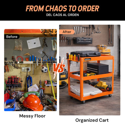5-Drawer Tool Cart | Orange | Sekamtools