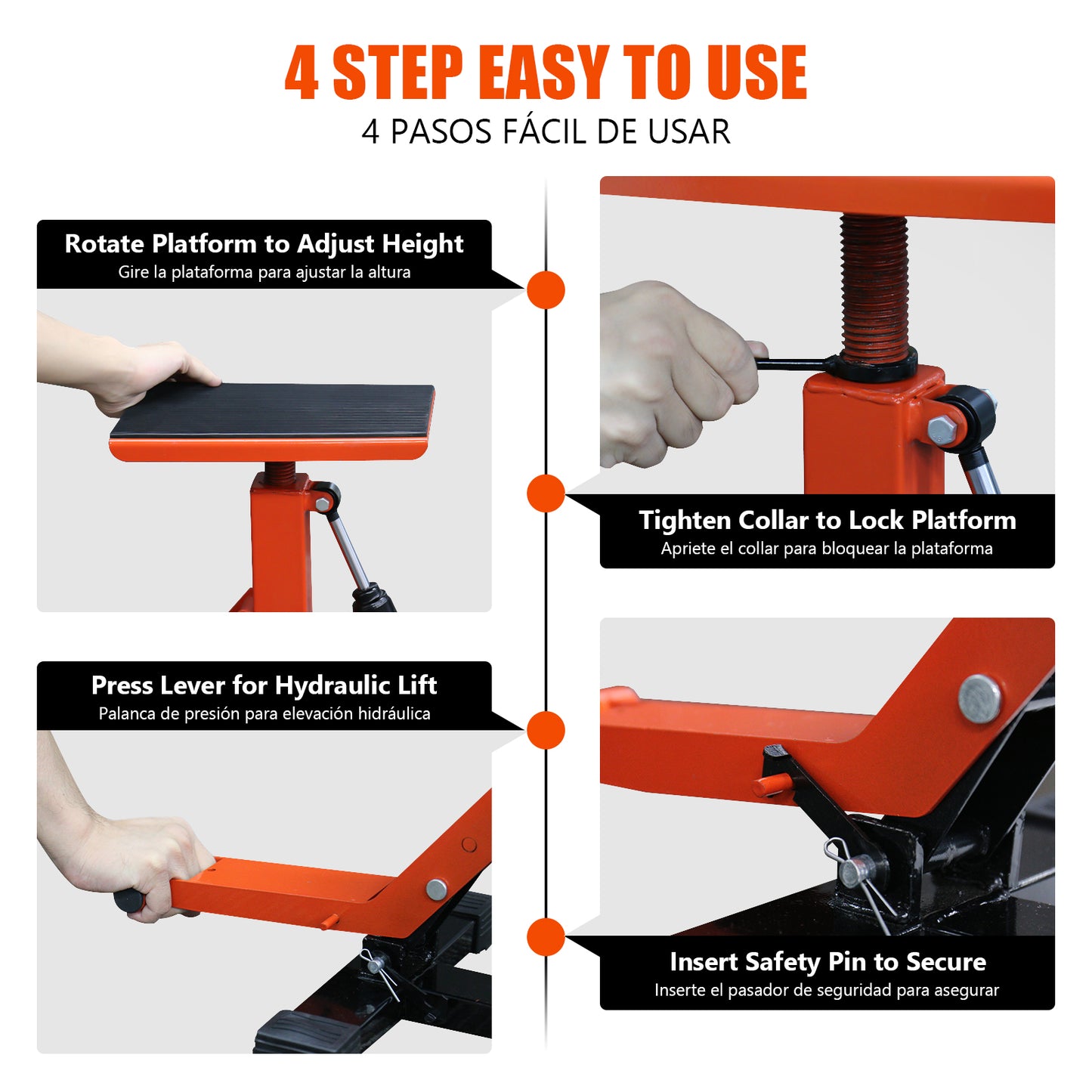 Off-road vehicle lift | Black & Orange | Sekamtools