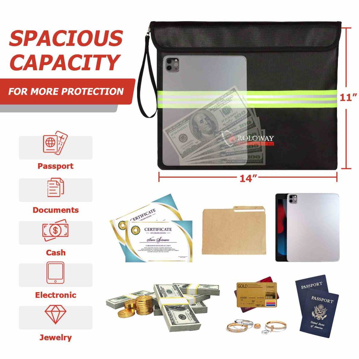 Fireproof Clutch 5200°F | Rolowaysafe