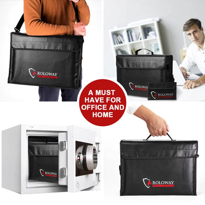 Large Fireproof Bag for Documents and Valuables Storage | Rolowaysafe