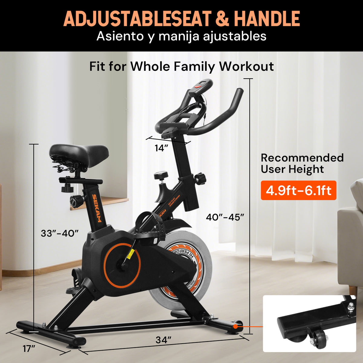 Exercise Bike Stationary for Home Indoor