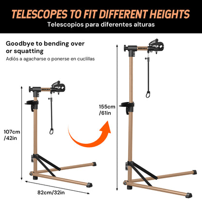 Bicycle repair stand | Champagne gold | Sekamtools