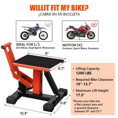 Off-road vehicle lift | Black & Orange | Sekamtools