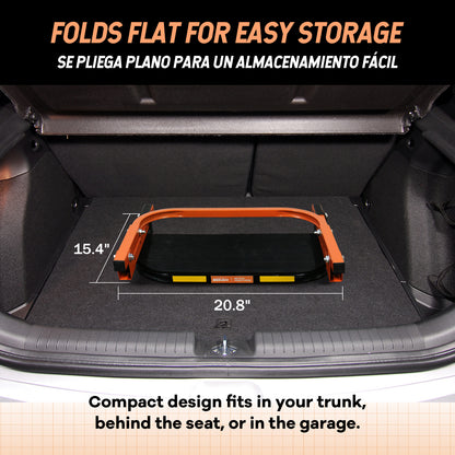 Folding Heavy-Duty Tire Steps | Orange | Sekamtools