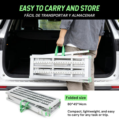 Portable steel ladder | Silver & Orange | Sekamtools