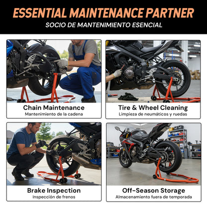 Motorcycle rear wheel bracket | Orange | Sekamtools