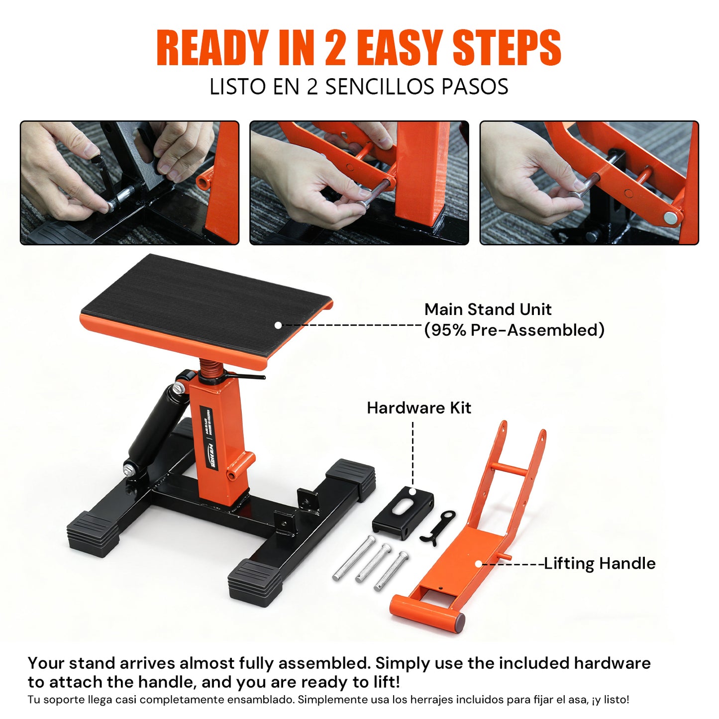 Off-road vehicle lift | Black & Orange | Sekamtools