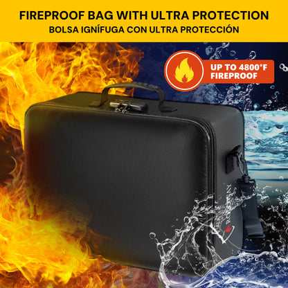 MutilayerFireproof Document Bag with Lock | Rolowaysafe