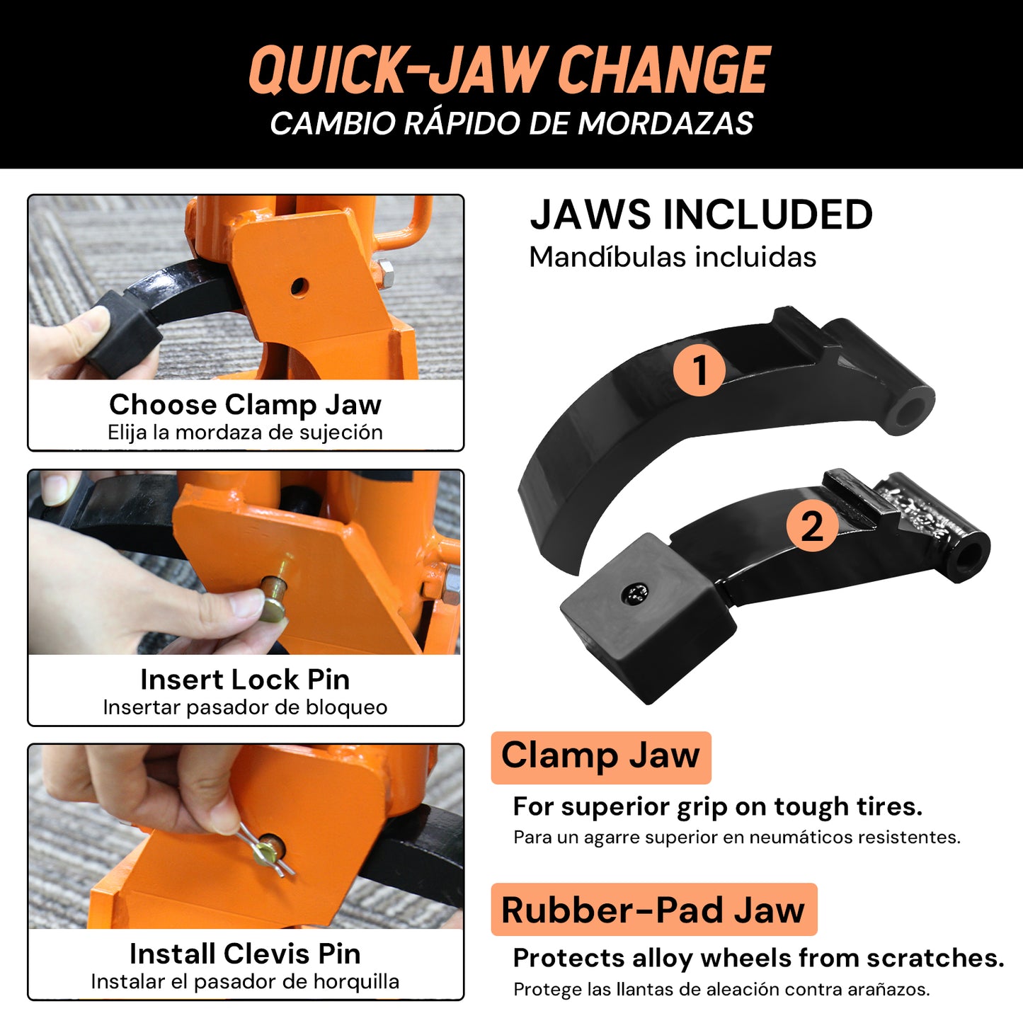 Tire Bead Separator | Black & Orange | Sekamtools