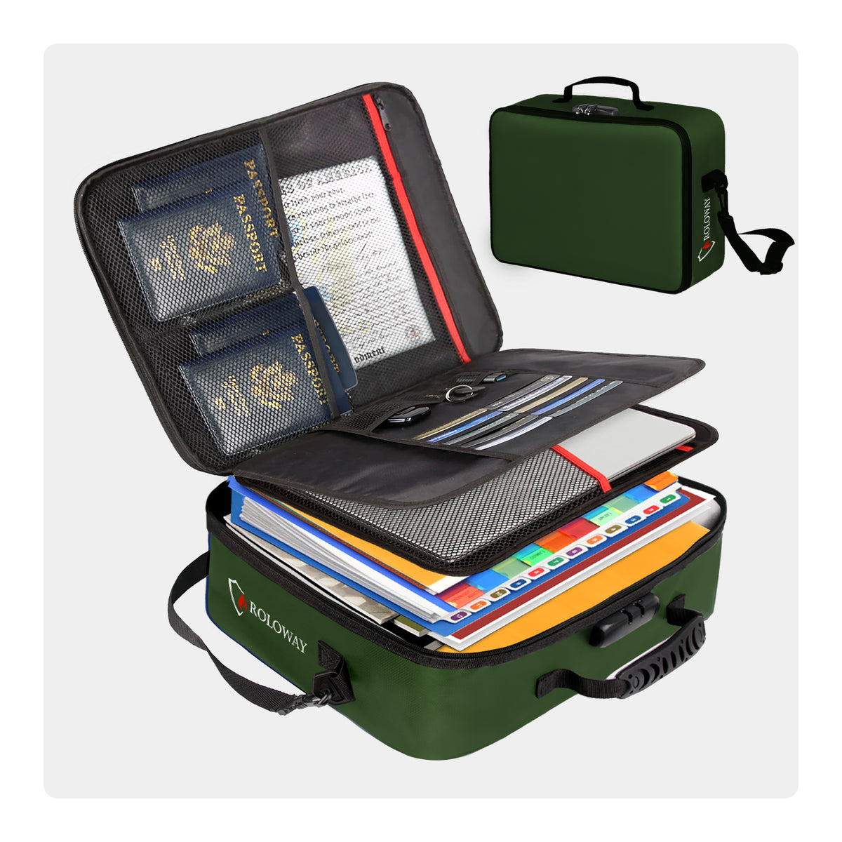 MutilayerFireproof Document Bag with Lock | Rolowaysafe