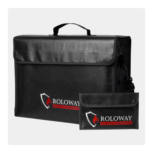 Large Fireproof Bag for Documents and Valuables Storage | Rolowaysafe