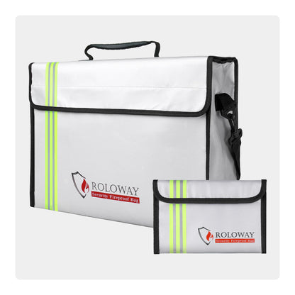 Large Fireproof Bag for Documents and Valuables Storage | Rolowaysafe
